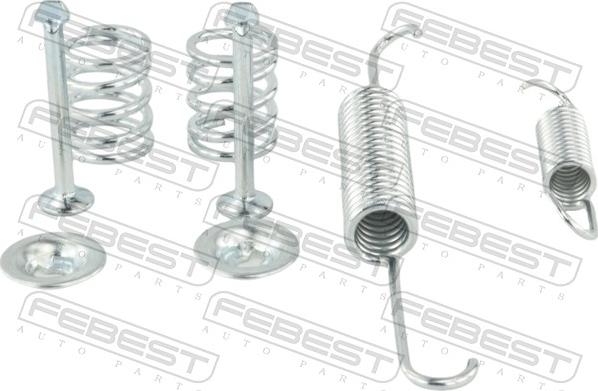 Febest 1004-K2UCR-KIT - Set accesorii, saboti frana parcare aaoparts.ro