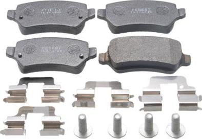 Febest 1801-ASHR - Set placute frana,frana disc aaoparts.ro