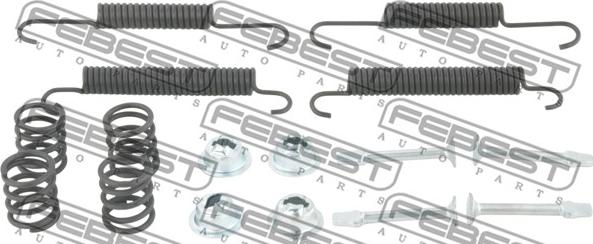 Febest 1204-IX35R-KIT - Set accesorii, saboti frana parcare aaoparts.ro