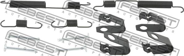 Febest 1204-SOLR-KIT - Set accesorii, saboti frana parcare aaoparts.ro