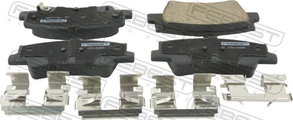 Febest 1201-DN8R - Set placute frana,frana disc aaoparts.ro
