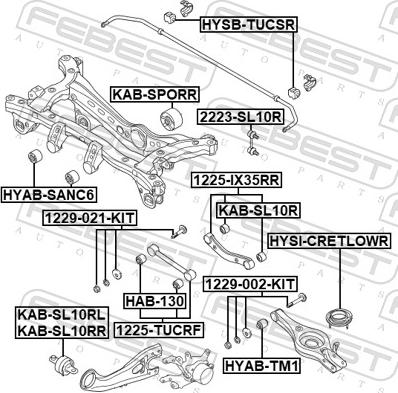 Febest 1229-002-KIT - Surub corectare inclinare aaoparts.ro