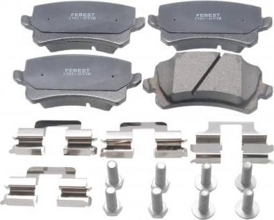 Febest 1701-GVIR - Set placute frana,frana disc aaoparts.ro