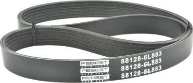 Febest 88128-6L883 - Curea transmisie cu caneluri aaoparts.ro