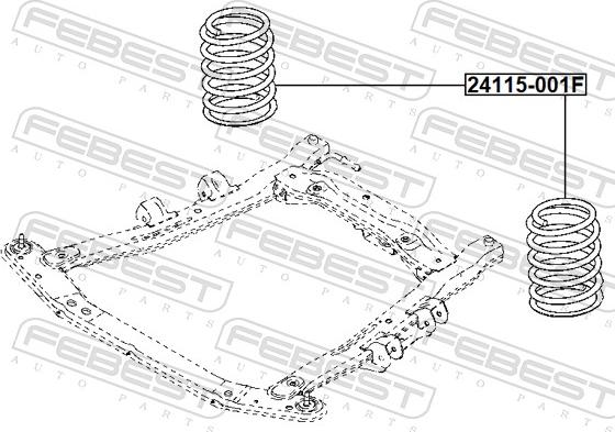 Febest 24115-001F - Arc spiral aaoparts.ro