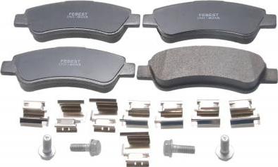 Febest 2501-BOXR - Set placute frana,frana disc aaoparts.ro