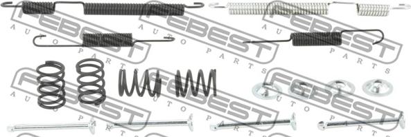 Febest 2204-SOULR-KIT - Set accesorii, saboti frana parcare aaoparts.ro