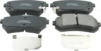 Febest 2201-CEEDR - Set placute frana,frana disc aaoparts.ro