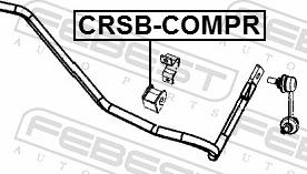 Febest CRSB-COMPR - Cuzinet, stabilizator aaoparts.ro