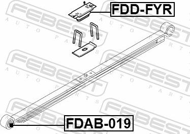 Febest FDD-FYR - Tampon arc foi, arc suplimentar aaoparts.ro