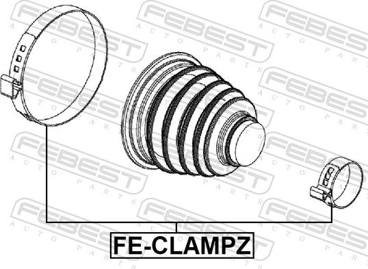 Febest FE-CLAMPZ - Colier de fixare aaoparts.ro
