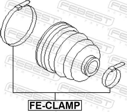 Febest FE-CLAMP - Colier de fixare aaoparts.ro