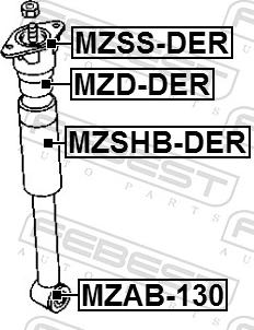 Febest MZSS-DER - Rulment sarcina suport arc aaoparts.ro