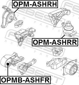 Febest OPMB-ASHFR - Suport motor aaoparts.ro