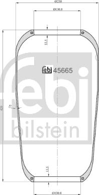 Febi Bilstein 45665 - Burduf, suspensie pneumatica aaoparts.ro