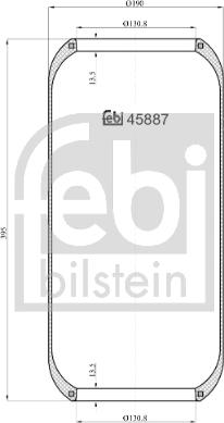 Febi Bilstein 45887 - Burduf, suspensie pneumatica aaoparts.ro