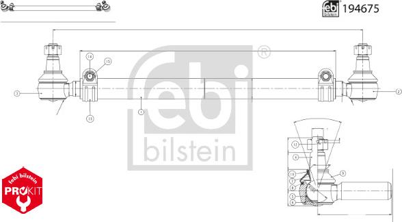 Febi Bilstein 194675 - Bieleta, directie aaoparts.ro