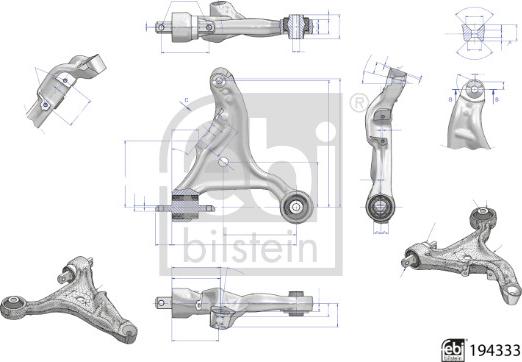 Febi Bilstein 194333 - Brat, suspensie roata aaoparts.ro