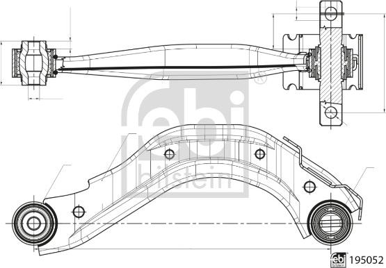 Febi Bilstein 195148 - Brat, suspensie roata aaoparts.ro