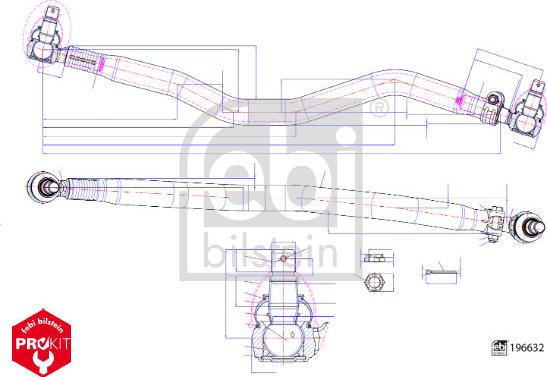 Febi Bilstein 196632 - Bieleta, directie aaoparts.ro