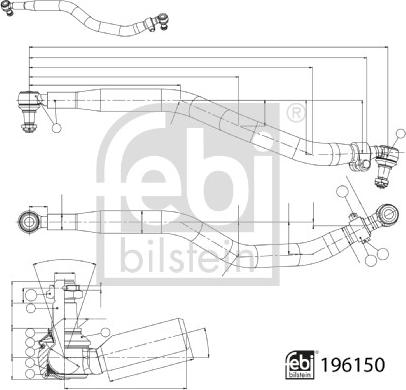 Febi Bilstein 196150 - Bieleta, directie aaoparts.ro