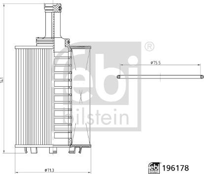 Febi Bilstein 196178 - Filtru ulei aaoparts.ro