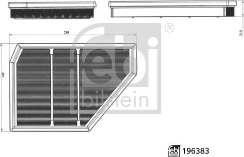Febi Bilstein 196383 - Filtru aer aaoparts.ro
