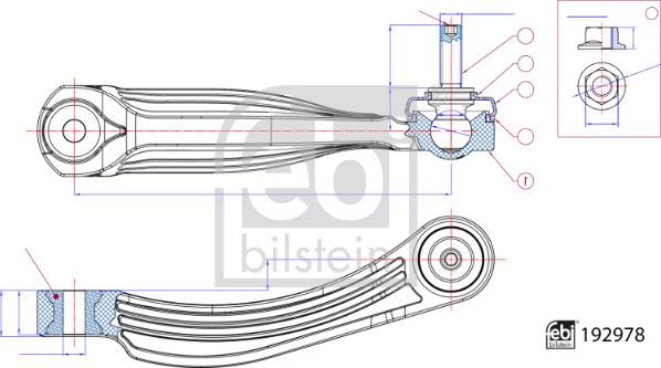 Febi Bilstein 192978 - Brat / bieleta suspensie, stabilizator aaoparts.ro