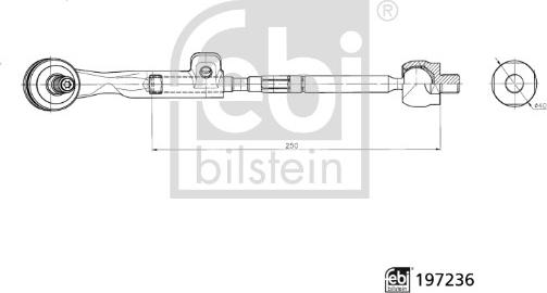 Febi Bilstein 197236 - Articulatie axiala, cap de bara aaoparts.ro