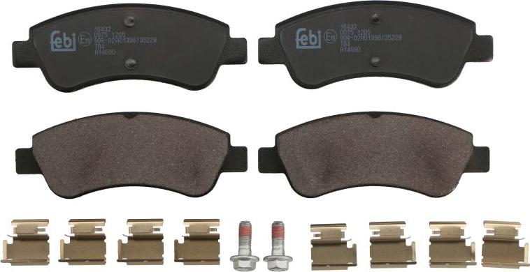 Febi Bilstein 16432 - Set placute frana,frana disc aaoparts.ro