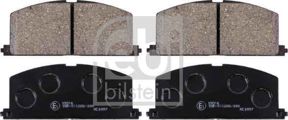 Febi Bilstein 16581 - Set placute frana,frana disc aaoparts.ro