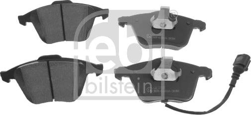 Febi Bilstein 16538 - Set placute frana,frana disc aaoparts.ro