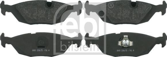 Febi Bilstein 16141 - Set placute frana,frana disc aaoparts.ro