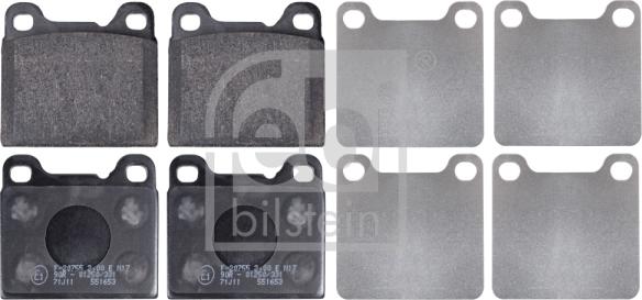 Febi Bilstein 16231 - Set placute frana,frana disc aaoparts.ro