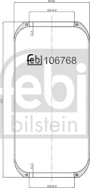 Febi Bilstein 106768 - Burduf, suspensie pneumatica aaoparts.ro