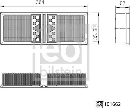 Febi Bilstein 101662 - Filtru aer aaoparts.ro