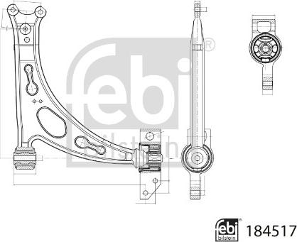 Febi Bilstein 184517 - Brat, suspensie roata aaoparts.ro