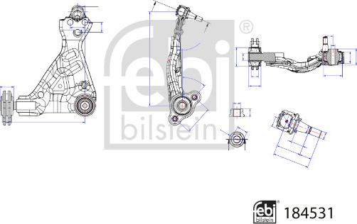 Febi Bilstein 184531 - Brat, suspensie roata aaoparts.ro