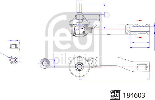 Febi Bilstein 184603 - Cap de bara aaoparts.ro