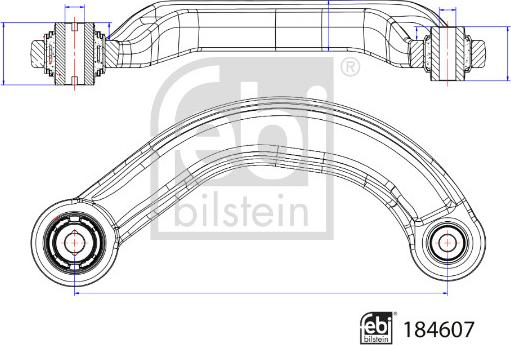 Febi Bilstein 184607 - Brat, suspensie roata aaoparts.ro