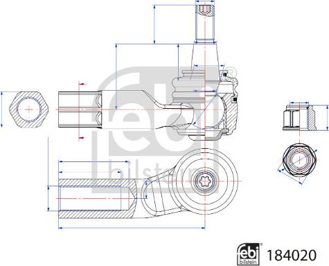 Febi Bilstein 184020 - Cap de bara aaoparts.ro