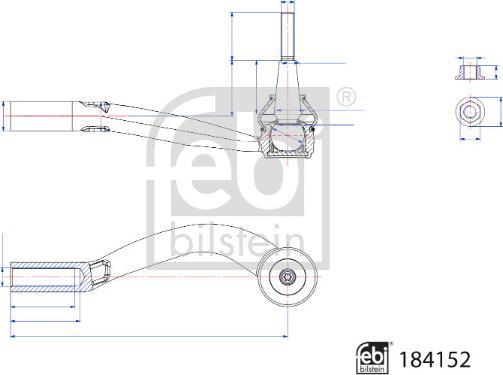 Febi Bilstein 184152 - Cap de bara aaoparts.ro