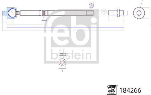 Febi Bilstein 184266 - Articulatie axiala, cap de bara aaoparts.ro