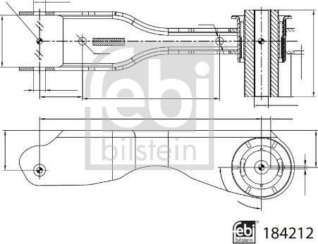 Febi Bilstein 184212 - Brat, suspensie roata aaoparts.ro