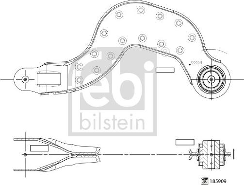 Febi Bilstein 185909 - Brat, suspensie roata aaoparts.ro