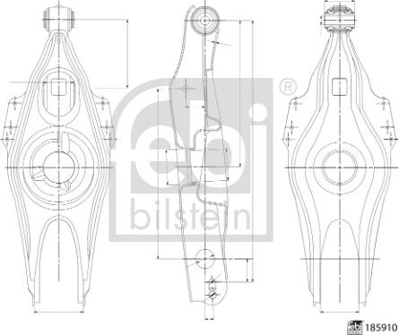 Febi Bilstein 185910 - Brat, suspensie roata aaoparts.ro