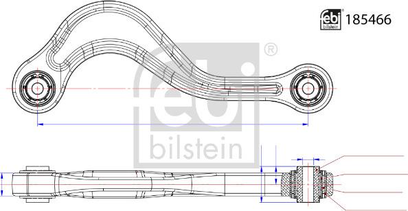 Febi Bilstein 185466 - Brat, suspensie roata aaoparts.ro