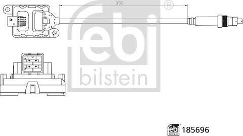 Febi Bilstein 185696 - Senzor NOx, injectie aditiv aaoparts.ro