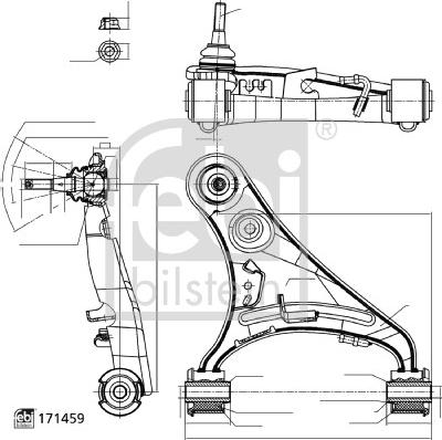 Febi Bilstein 185763 - Brat, suspensie roata aaoparts.ro