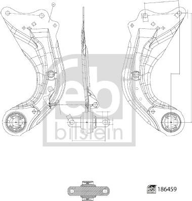 Febi Bilstein 186459 - Brat, suspensie roata aaoparts.ro